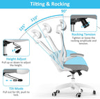 Ergonomic Office Chair with Adjustable Headrest and Lumbar