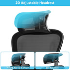 Ergonomic Office Chair with Adjustable Headrest and Lumbar
