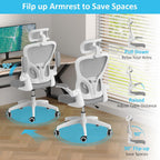 Ergonomic Office Chair with Adjustable Headrest and Lumbar