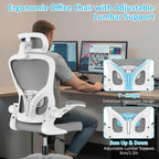 Ergonomic Office Chair with Adjustable Headrest and Lumbar