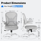 Ergonomic Office Chair with Adjustable Lumbar Support 136