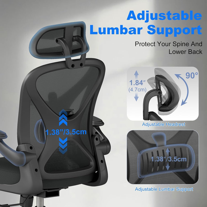 Ergonomic Office Chair with Adjustable Lumbar Support 136