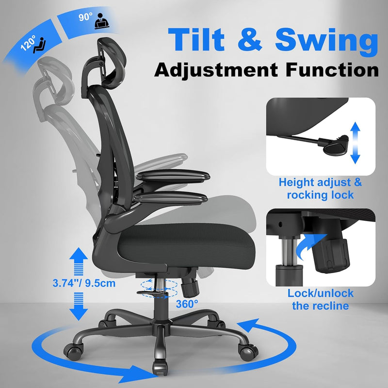 Ergonomic Office Chair with Adjustable Lumbar Support 136