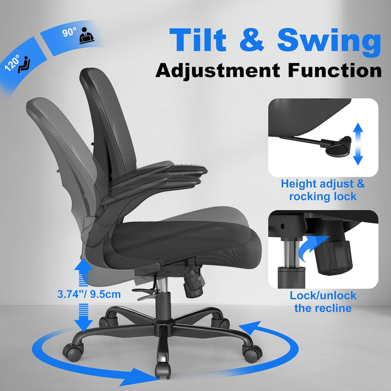 Ergonomic Office Chair with Adjustable Lumbar Support 136