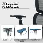 Ergonomic Office Chair with Adjustable Lumbar Support High