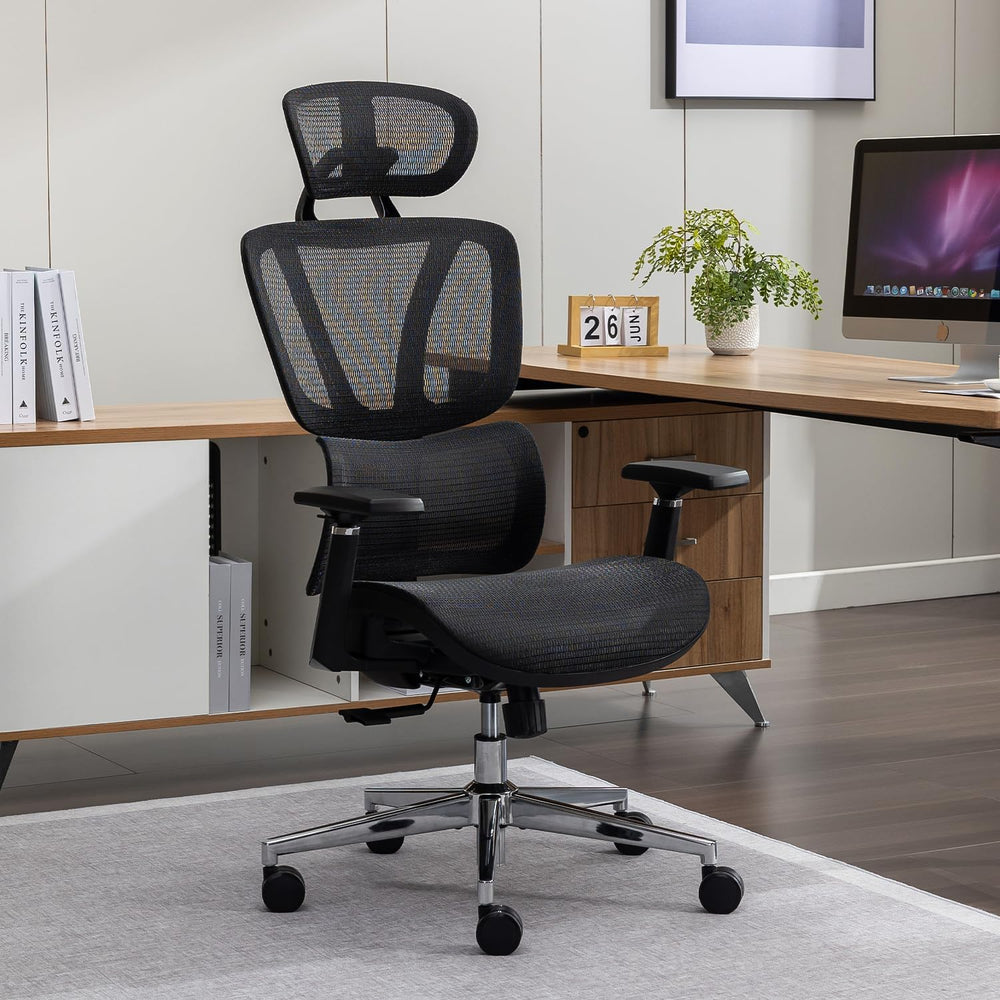 Ergonomic Office Chair with Adjustable Lumbar Support High