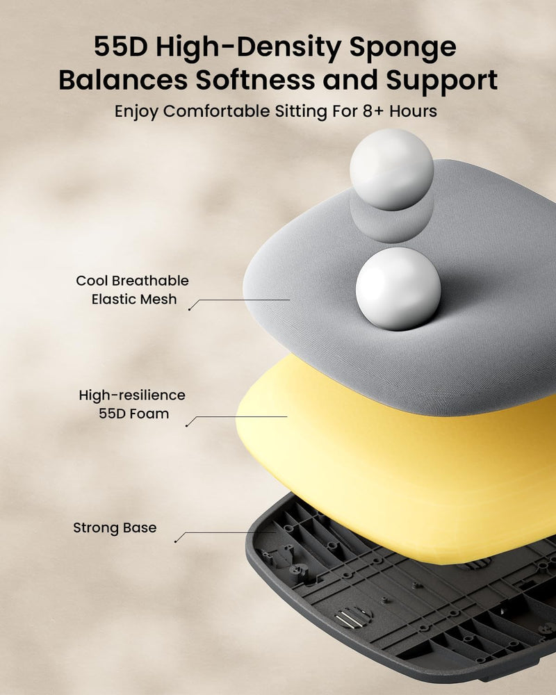 Ergonomic Office Chair with Adjustable Seat Depth