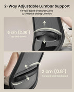 Ergonomic Office Chair with Adjustable Seat Depth