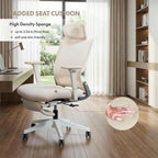 Ergonomic Office Chair with Foldable Backrest Folding Desk