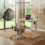 Ergonomic Office Chair with Foldable Backrest Folding Desk