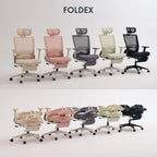 Ergonomic Office Chair with Foldable Backrest Folding Desk
