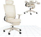 Ergonomic Office Chair with Foldable Backrest Folding Desk