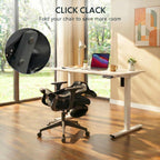 Ergonomic Office Chair with Foldable Backrest Folding Desk