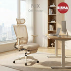 Ergonomic Office Chair with Foldable Backrest Folding Desk