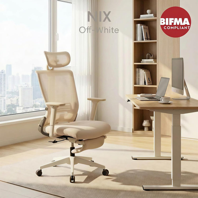 Ergonomic Office Chair with Foldable Backrest Folding Desk