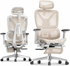 Ergonomic Office Chair with Footrest 5d Lumbar Support