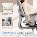 Ergonomic Office Chair with Footrest 5d Lumbar Support