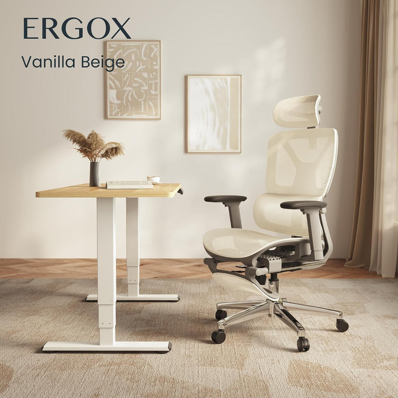 Ergonomic Office Chair with Footrest 5d Lumbar Support