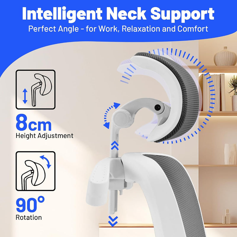 Ergonomic Office Chair with Headrest Lumbar Support