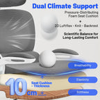 Ergonomic Office Chair with Headrest Lumbar Support
