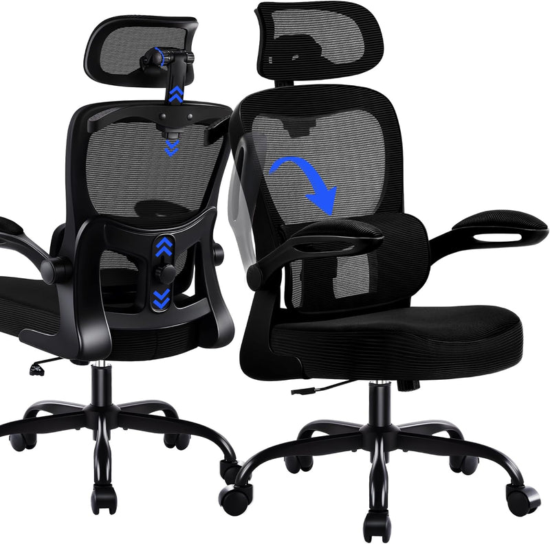 Ergonomic Office Chair with Headrest Lumbar Support