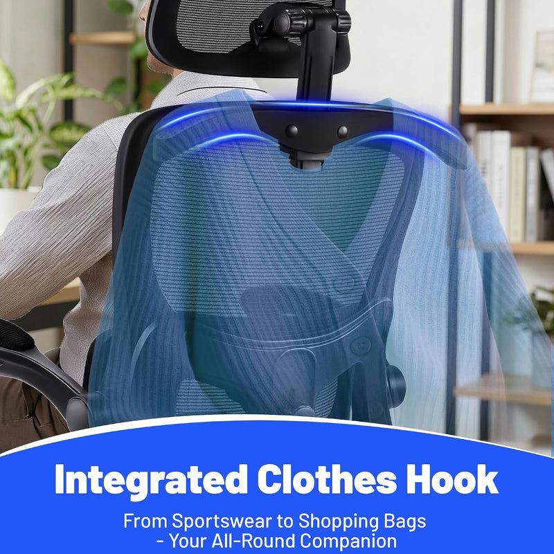 Ergonomic Office Chair with Headrest Lumbar Support