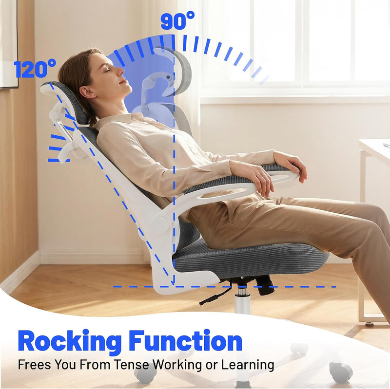 Ergonomic Office Chair with Headrest Lumbar Support