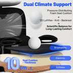 Ergonomic Office Chair with Headrest Lumbar Support