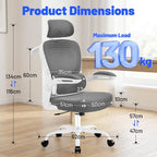 Ergonomic Office Chair with Headrest Lumbar Support