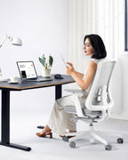 Ergonomic Office Desk Chair with Sliding Seat Depth