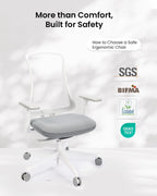Ergonomic Office Desk Chair with Sliding Seat Depth
