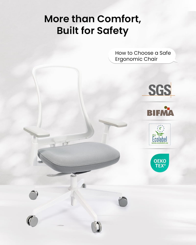Ergonomic Office Desk Chair with Sliding Seat Depth