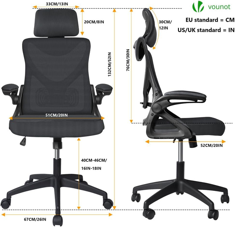 Ergonomic Office Desk Chair High Back Computer Executive