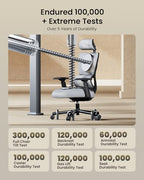 Ergonomic Office Desk Chair with 10CM Spring Cushion