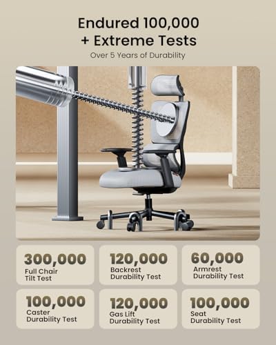 Ergonomic Office Desk Chair with 10CM Spring Cushion