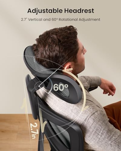 Ergonomic Office Desk Chair with 10CM Spring Cushion
