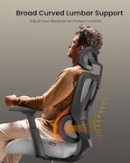 Ergonomic Office Desk Chair with 10CM Spring Cushion
