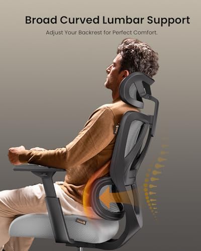 Ergonomic Office Desk Chair with 10CM Spring Cushion
