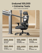 Ergonomic Office Desk Chair with 10CM Spring Cushion