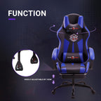 Ergonomic Reclining Seat with Footrest Adjustable Headrest