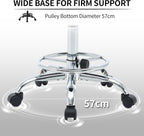 Ergonomic Rolling Office Stool Chair with Backrest Swivel