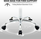 Ergonomic Rolling Office Stool Chair with Backrest Swivel