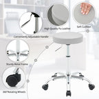 Ergonomic Rolling Office Stool Chair with Backrest Swivel