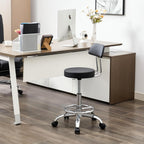 Ergonomic Rolling Office Stool Chair with Backrest Swivel