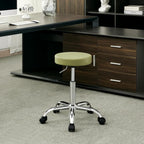 Ergonomic Rolling Office Stool Chair with Backrest Swivel