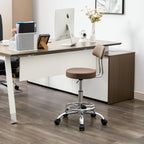 Ergonomic Rolling Office Stool Chair with Backrest Swivel