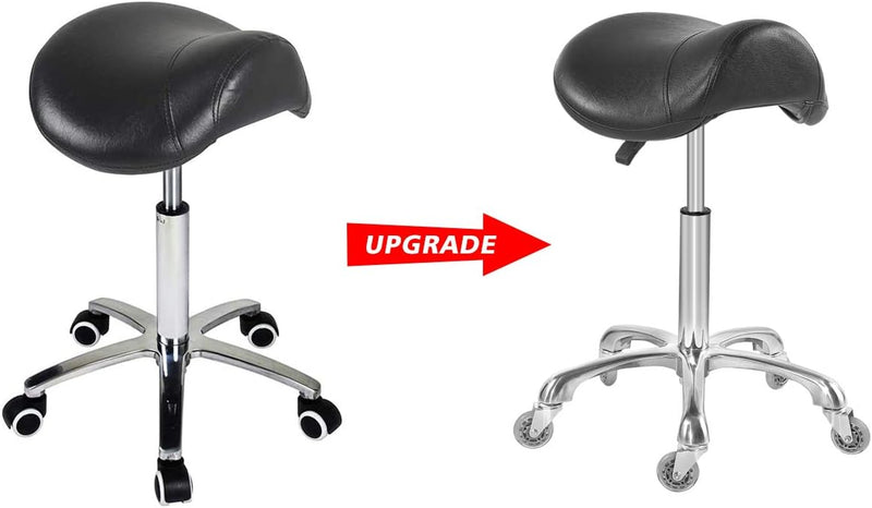 Ergonomic Saddle Stool Chair with Wheels for Dental