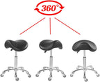 Ergonomic Saddle Stool Chair with Wheels for Dental