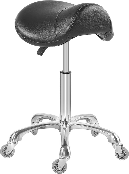 Ergonomic Saddle Stool Chair with Wheels for Dental