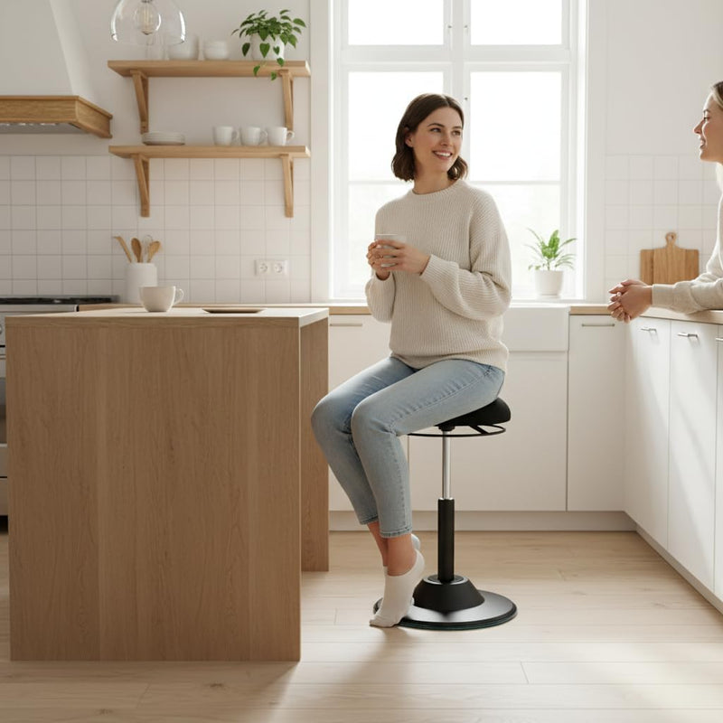 Ergonomic Wobble Stool for Standing Desk Height Adjustable